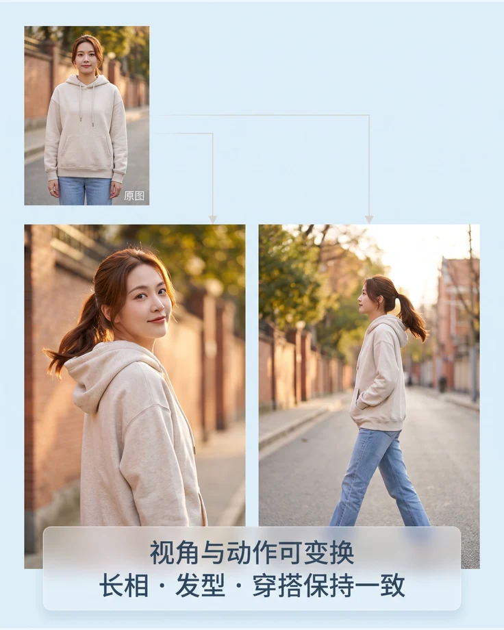 视角动作变换讲解图
