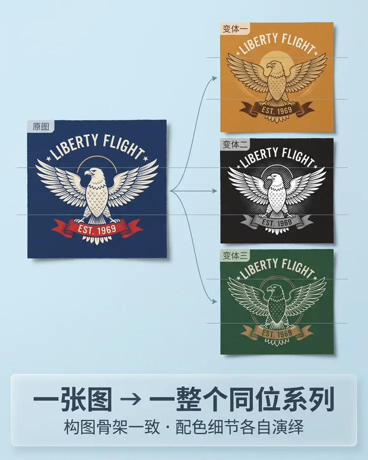 图案同位裂变讲解图